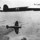 A Spitfire harries a Dornier Do 17 over England during the Battle of Britain (Das Bundesarchiv)